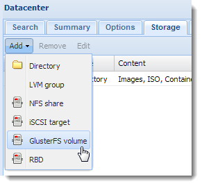 Proxmox VE GlusterFS Integration