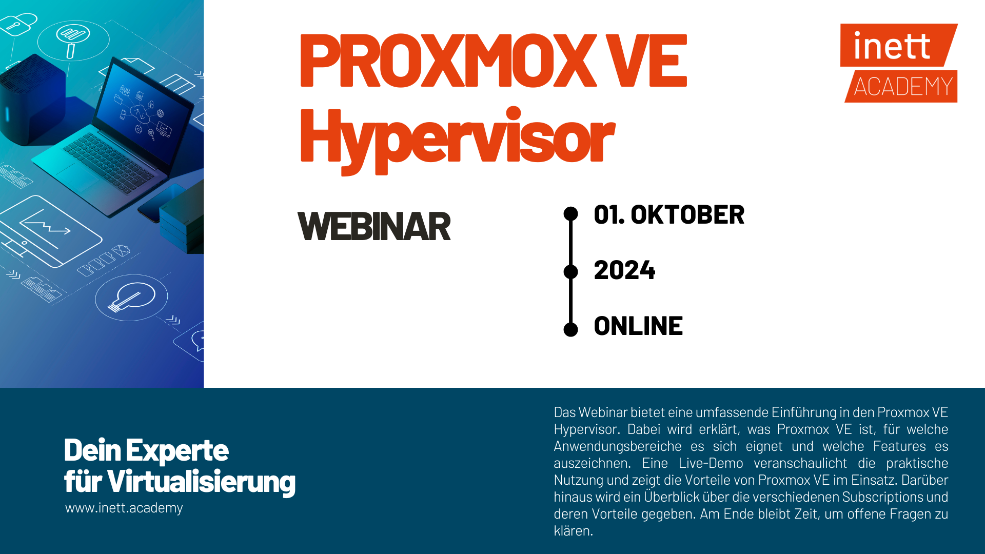 Webinar | Vorstellung Proxmox VE Hypervisor / Blog | inett - Linux IT ...