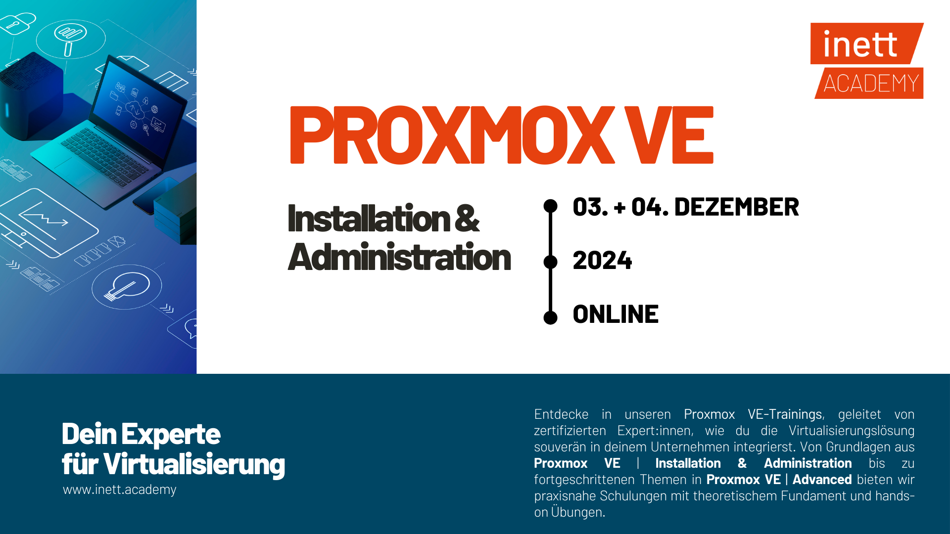 Zusatztermine | Proxmox VE - Dezember 2024 / Blog | inett - Linux IT ...